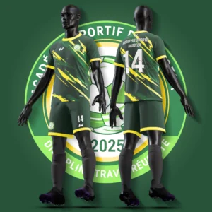 ensemble foot WANE vert jaune